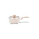 Panela Antiaderente com Tampa Antiaderente Ceramic Life Sirius Ø 18cm 1,5 Litros Vanilla - Brinox