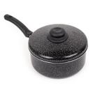 Panela Antiaderente Tampa De Aluminio 22cm Preto Nacional