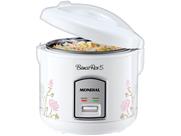 Panela ARROZ Mondial Rice NPE05-5X - 2525-01 BRANCO/FLORAL 110 VOLTS