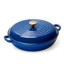 Panela Braiser CAROTE 3,4QT de Ferro Fundido Esmaltado Azul