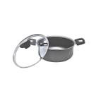 Panela Caçarola 22 cm com Tampa de Vidro