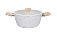 Panela Caçarola 24cm Cerâmica Antiaderente Com Tampa Bacanni Panela Caçarola 24cm Cerâmica Antiaderente Com Tampa Bacanni