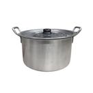 Panela Caçarola 30cm 10L Linha Hotel Industrial Restaurante Alumi-Aço Alumínio Polido Alto Brilho Ultra Resistente Anatômica Alta Durabilidade