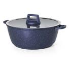 Panela Caçarola Antiaderent 20cm Graniflon Azul Moda do Chef