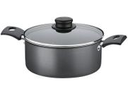 Panela Caçarola Antiaderente Com Tampa De Vidro 20 Cm 2,8l Turim Grafite Tramontina