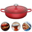 Panela Caçarola Antiaderente Revestimento Cerâmico 26cm 3,4L Grossa
