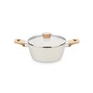 Panela Caçarola Ceramic Flon Antiaderente 24cm Indução - Mta