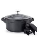 Panela Caçarola Ceramica Antiaderente 20cm Preta Le Cook