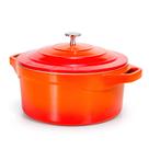 Panela Caçarola Ceramica Antiaderente 24cm Laranja Le Cook