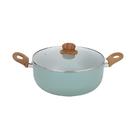 Panela Caçarola De Cerâmica Com Tampa De Vidro Antiaderente Sahara Verde 22cm Panela Caçarola De Cerâmica Com Tampa De Vidro Antiaderente Sahara Verde 22cm