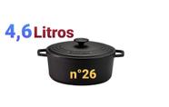 Panela Caçarola De Ferro Alças de Ferro N26/ 4,6 Litros Com Tampa Ferro Envio Imediato