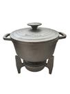 Panela Caçarola de ferro Nr 18 com fogareiro à álcool Santana Panela Caçarola de ferro Nr 18 com fogareiro à álcool Santana