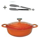 Panela Caçarola Laranja Cerâmica 26cm 3,4litros 4mm Chef Florença Panela Caçarola Laranja Cerâmica 26cm 3,4litros 4mm Chef Florença