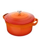 Panela Caçarola Le Cook com Revestimento Cerâmico 24Cm Laranja LC1803 Panela Caçarola Le Cook com Revestimento Cerâmico 24Cm Laranja LC1803