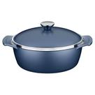 Panela Caçarola Lyon Azul 30cm Tramontina Forjada Antiaderente Starflon High Performance Elementar