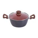 Panela Caçarola Nano Cerâmica Antiaderente Tampa V 20cm 2,3l.