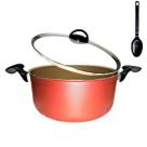 Panela Caçarola Plus Grande N22cm Antiaderente + 1 Colher Nylon