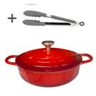 Panela Caçarola Vermelha Cerâmica 26cm 3,4litros 4mm Chef Florença Panela Caçarola Vermelha Cerâmica 26cm 3,4litros 4mm Chef Florença