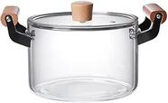 Panela Caçarola Vidro Borossilicato 3,5L 29x13,5cm Resistente ao Calor e Choque Térmico Panela Caçarola Vidro Borossilicato 3,5L 29x13,5cm Resistente ao Calor e Choque Térmico