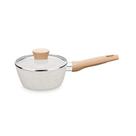 Panela com Tampa 18cm Linha Carmela Vanilla 1,8L Ceramic Flon cor Creme MTA - 8466