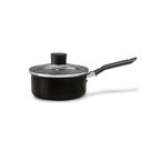 Panela com Tampa Brinox Ceramic Life Naturalle Ø16cm 1,2L Preto Ebony