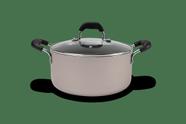 Panela Com Tampa Brinox Saffron Antiaderente 2,7 Litros Ø 20 cm Champagne