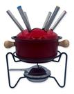 Panela Conjunto Para Fondue Conjunto Kit 10 Peças Esmaltado