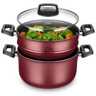 Panela Cozinha a vapor Legumes Caçarola Banho Maria Antiaderente 3,2 Litros MTA Panela Cozinha a vapor Legumes Caçarola Banho Maria Antiaderente 3,2 Litros MTA