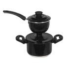 Panela Cuscuzeira Cozivapor Individual Aluminio 800ml Preto