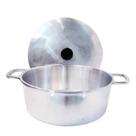 Panela De Aluminio Fundido Alça Interiça com Fundo Usinado Nº22.