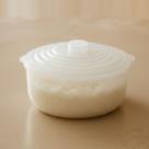 Panela de Arroz e Legumes para Microondas 2L Pote Multiuso com Tampa Plástico Transparente BPA Free Vai ao Freezer e LavaLouças