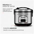 Panela de Arroz Elétrica Mondial Inox Pratic 6i 220V - PE-43