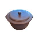 Panela de barro marrom terra tam g Panela de barro marrom terra tam g