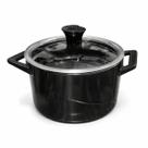 Panela de Cerâmica Refratária 2litros Cozinha 21cm Preto