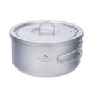 Panela de cozinha Boundless Voyage Titanium 1000mL para acampar Panela de cozinha Boundless Voyage Titanium 1000mL para acampar