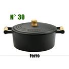Panela de Ferro 7,5 Litros Tradicional Gourmet Santana