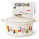 Panela de ferro fundido esmaltada floral CAROTE 5 qt Panela de ferro fundido esmaltada floral CAROTE 5 qt