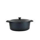 Panela de ferro fundido oval 2 alças de ferro 6, 5 LTS
