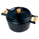 Panela De Ferro Modelo Pressão 2 Alças De Madeira - 9 Lt Panela De Ferro Modelo Pressão 2 Alças De Madeira - 9 Lt