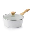 Panela de indução antiaderente de cerâmica branca SENSARTE 3.0L