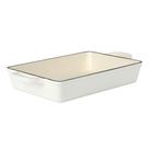 Panela de lasanha Crock-Pot Artisan 13 esmaltada em ferro fundido branco Panela de lasanha Crock-Pot Artisan 13 esmaltada em ferro fundido branco