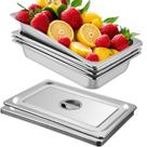 Panela de mesa a vapor VEVOR em aço inoxidável 13L de tamanho completo x53,7x33x9,5cm