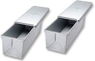 Panela de pão USA Pan Pullman em aço aluminizado 23x10x10cm