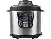 Panela de pessao eletrica 6l midea mod. ppa71 inox/preto 110v