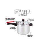 Panela De Pressão 10 Litros Polida Alumínio Grande Inmetro
