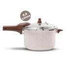 Panela de Pressão 24 cm 6,8 L Revestimento Cerâmico Fundo de Indução Linha Ceramic Life Brinox Panela de Pressão 24 cm 6,8 L Revestimento Cerâmico Fundo de Indução Linha Ceramic Life Brinox