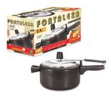 Panela de Pressão 2,5l Black Tampa Alumínio - Alumínio Fortaleza