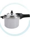 Panela de Pressão 4,2 L Fundo de Indução Antiaderente Ceramic Life Super Brinox Cinza