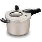 Panela de pressão 4,5 litros com visor e fechamento externo baunilha - 1277