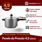 Panela de Pressão 4,5L Alumínio Reforçado Cozimento Rápido e Design Moderno Alegrete Cor:Cinza Panela de Pressão 4,5L Alumínio Reforçado Cozimento Rápido e Design Moderno Alegrete Cor:Cinza